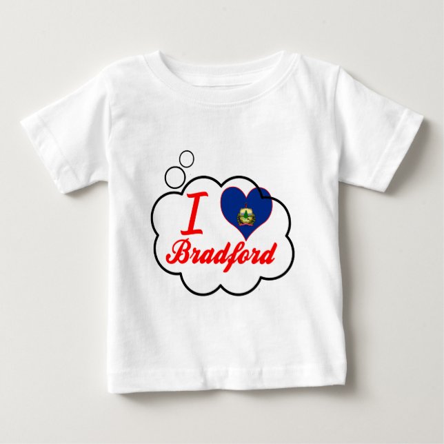 Jag älskar Bradford, Vermont Tee (Framsida)