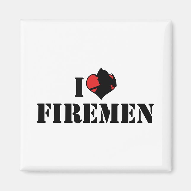 Jag älskar brandmän magnet (Framsidan)