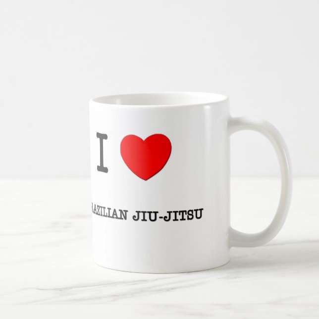 Jag älskar brasilianska Jiu-Jitsu Kaffemugg (Höger)