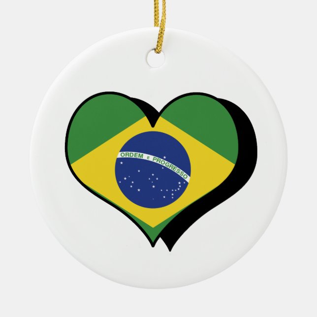 Jag älskar Brasilien Ornament (Framsidan)