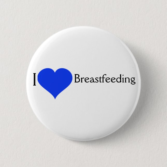 Jag älskar Breastfeeding Pinback Knapp (Framsida)