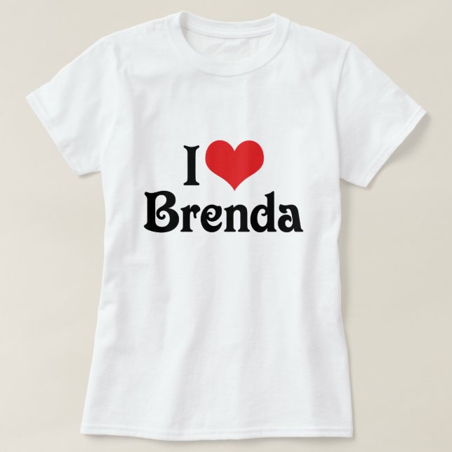 Jag älskar Brenda Tee (Design framsida)