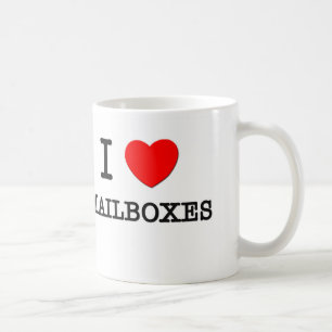 Jag älskar brevlådor kaffemugg