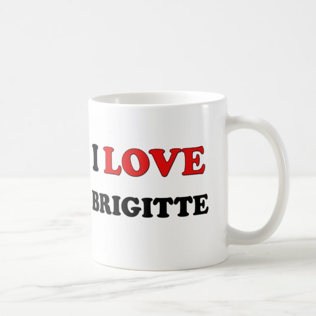 Jag älskar Brigitte Kaffemugg (Höger)