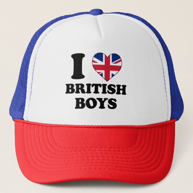 Jag älskar brittiska pojkar keps (Framsida)