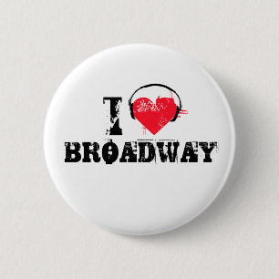 Jag älskar broadway knapp