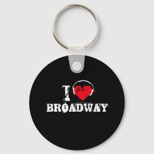Jag älskar broadway nyckelring