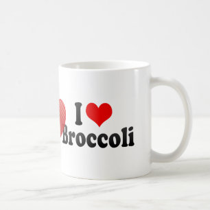 Jag älskar broccoli kaffemugg