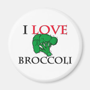 Jag älskar broccoli magnet
