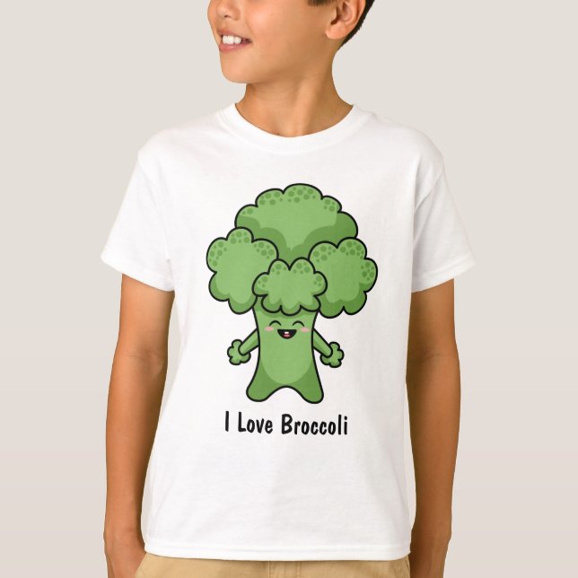 Jag älskar broccoli T-shirt (Framsida)