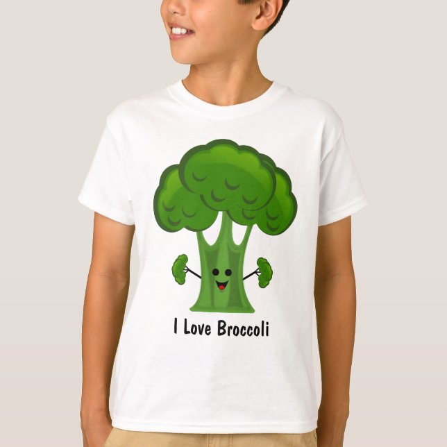 Jag älskar broccoli t-shirt (Framsida)