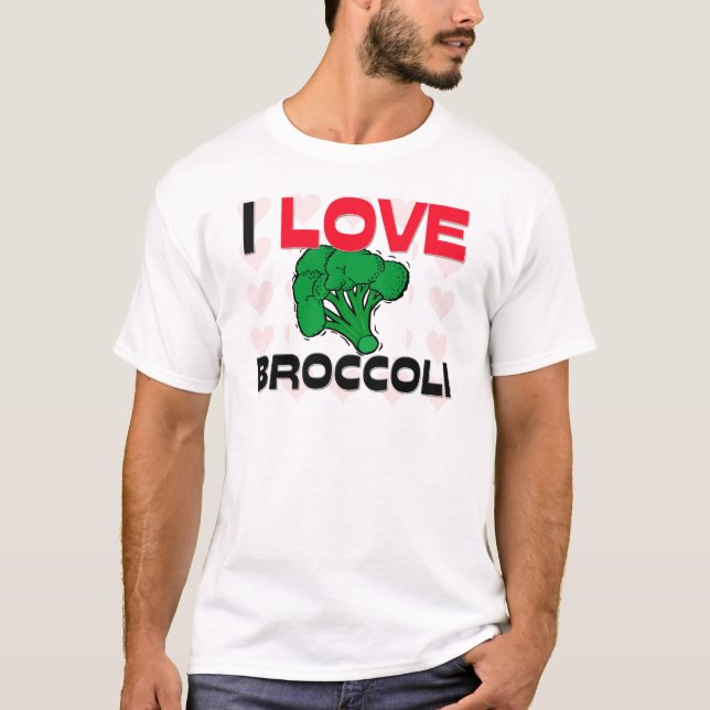 Jag älskar broccoli t shirt (Framsida)
