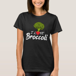 Jag älskar broccoli, växteateren, herbivor som är t shirt