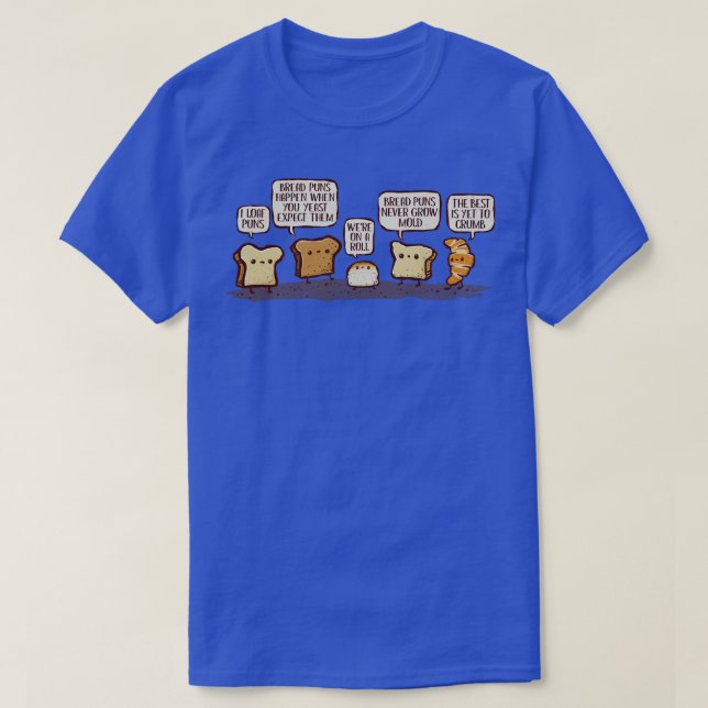 Jag älskar bröd-ordlekar t shirt (Design framsida)