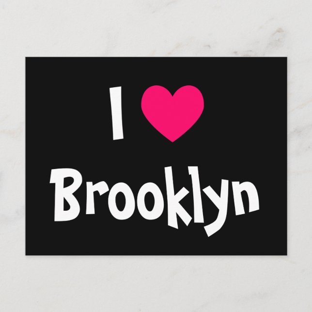 Jag älskar Brooklyn Vykort (Framsida)