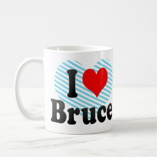 Jag älskar Bruce Kaffemugg