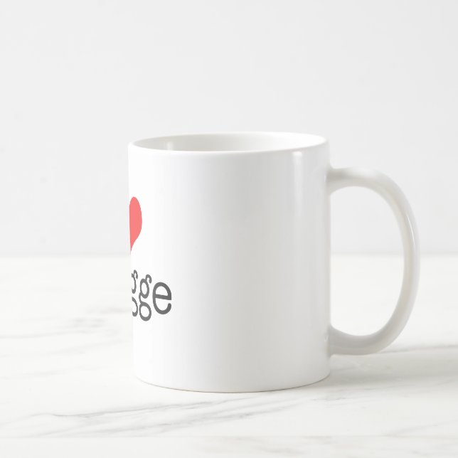 Jag älskar Brugge Kaffemugg (Höger)