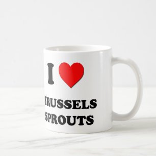 Jag älskar Bryssel groddar Kaffemugg