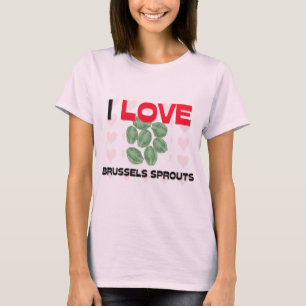 Jag älskar Bryssel groddar T-shirt