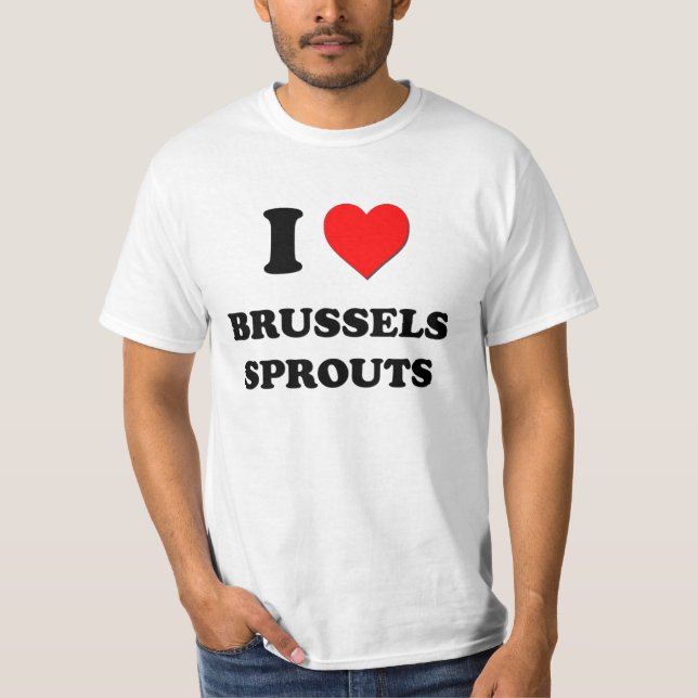 Jag älskar Bryssel groddar Tröja (Framsida)