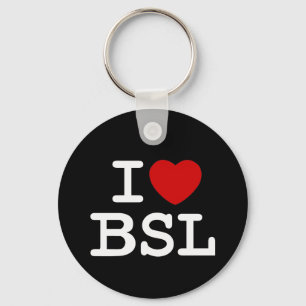 Jag älskar BSL Nyckelring