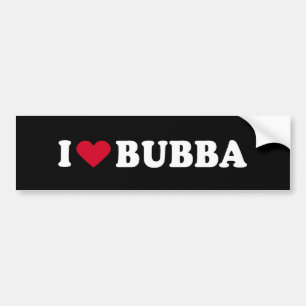 JAG ÄLSKAR BUBBA BILDEKAL