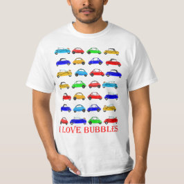 Jag älskar bubblar biltshirten t shirt