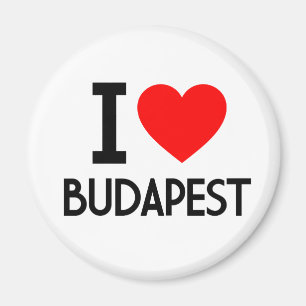 Jag älskar Budapest Magnet