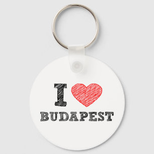 Jag älskar Budapest Nyckelring