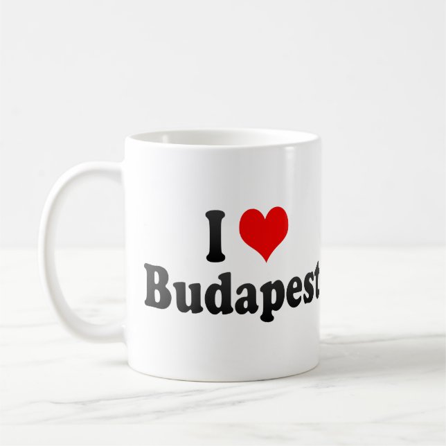 Jag älskar Budapest, Ungern Kaffemugg (Vänster)