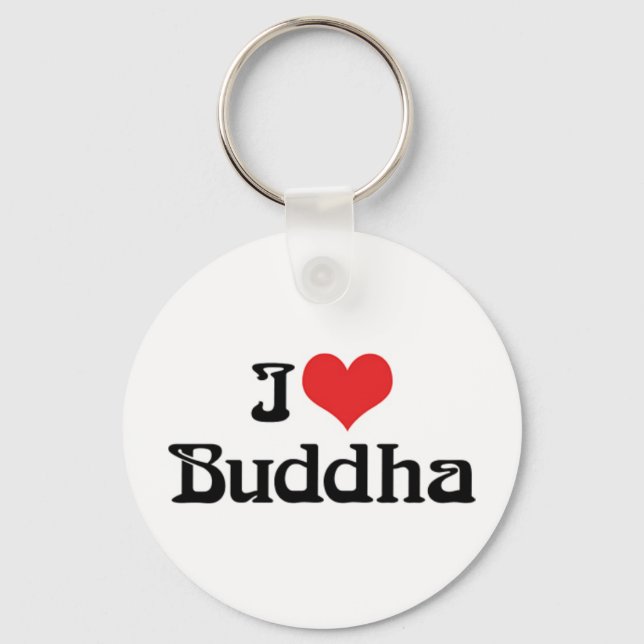 Jag älskar Buddha-nyckelring Nyckelring (Framsida)