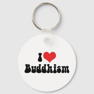 Jag älskar buddhism Nyckelring