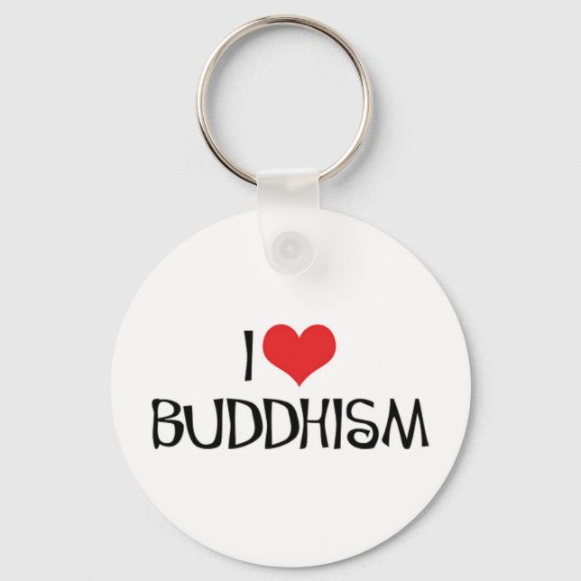 Jag älskar buddhism Nyckelring (Framsida)