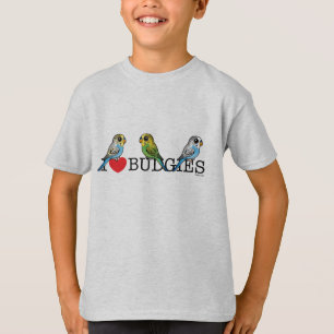 Jag älskar Budgies T-shirt
