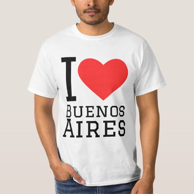 Jag älskar Buenos Aires  T Shirt (Framsida)