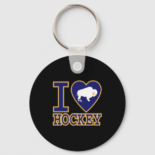 Jag älskar Buffalo Hockey Heart Ny New York Lovers Nyckelring