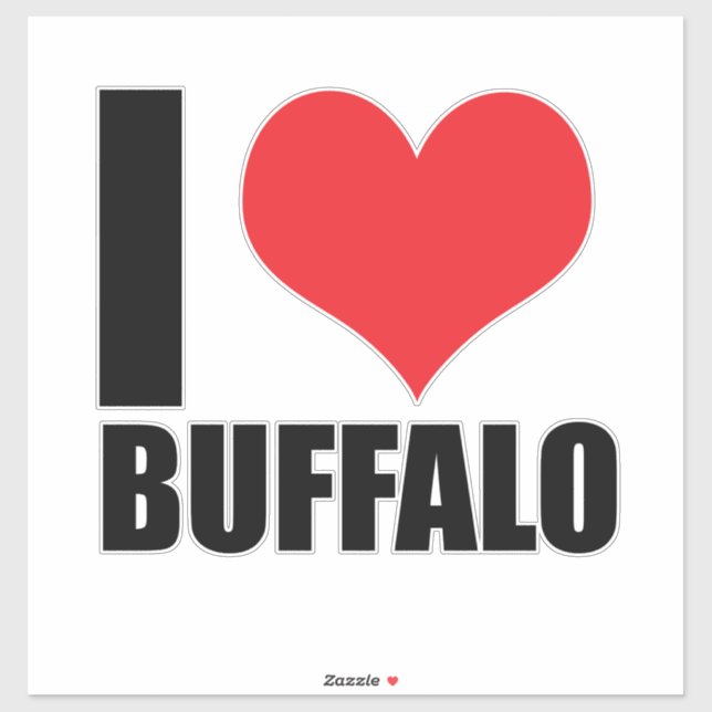 Jag älskar Buffalo Klistermärken (Ark)
