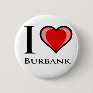 Jag älskar Burbank Knapp