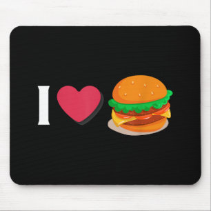 Jag älskar Burger Cheeseburger Ohälsosam Hälsa Musmatta