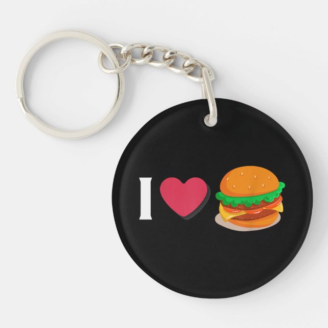 Jag älskar Burger Cheeseburger Ohälsosam Kost  (Framsidan)