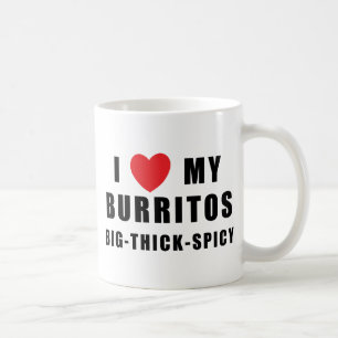 Jag älskar Burritos Kaffemugg