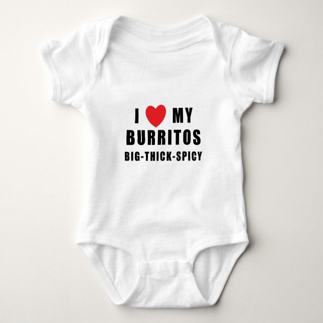 Jag älskar Burritos Tee (Framsida)