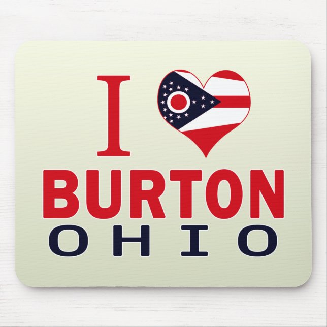 Jag älskar Burton, Ohio Musmatta (Framsidan)