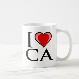 Jag älskar CA - Kalifornien Kaffemugg