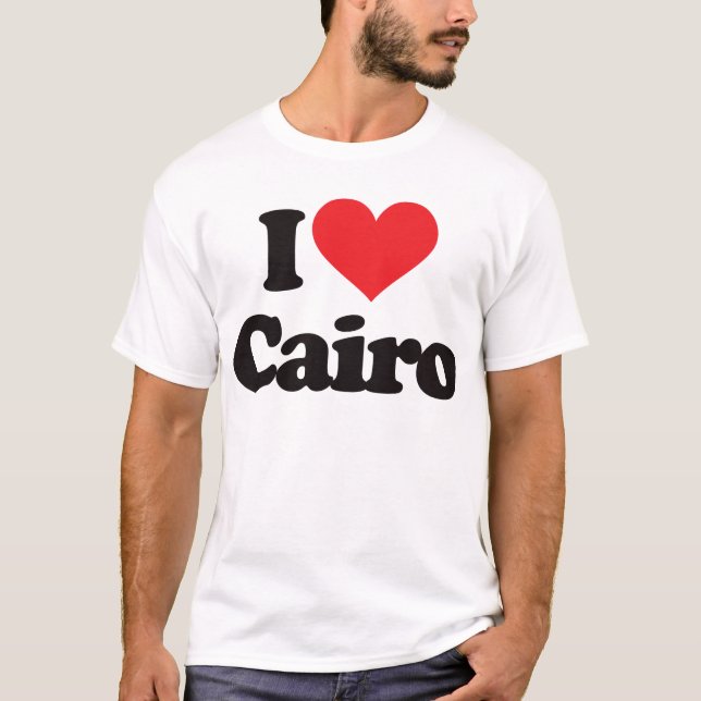 Jag älskar Cairo Tee (Framsida)