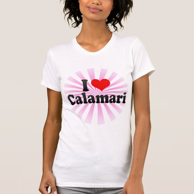 Jag älskar calamarien tröja (Framsida)
