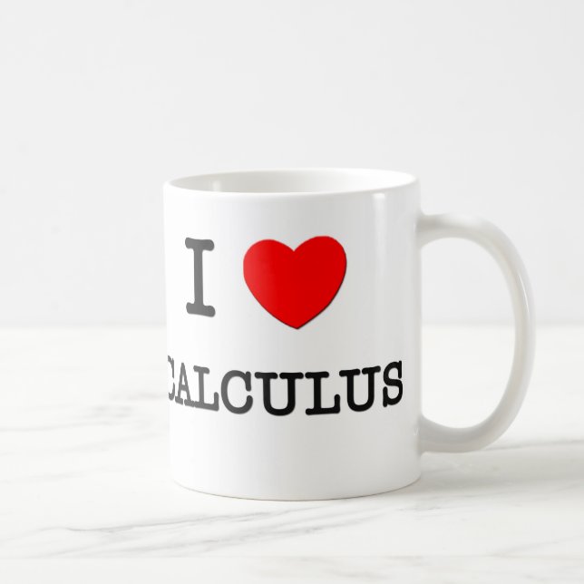 Jag älskar CALCULUS Kaffemugg (Höger)