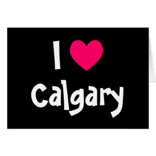 Jag älskar Calgary Hälsningskort