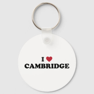 Jag älskar Cambridge Massachusetts Nyckelring
