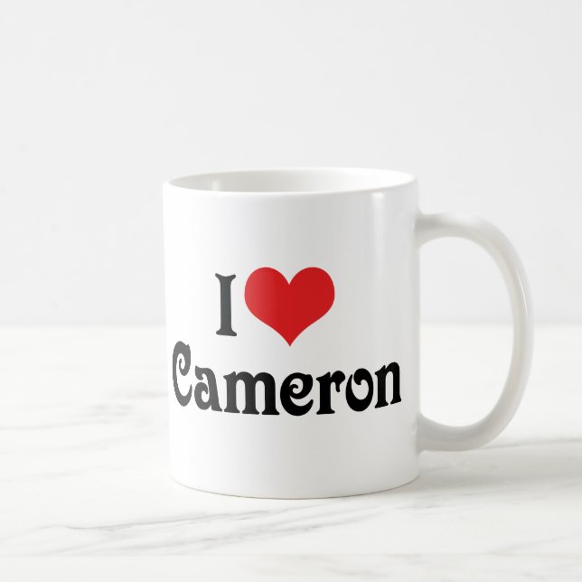 Jag älskar Cameron Kaffemugg (Höger)